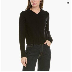 Vince Women's Cropped V Neck- Cashmere/Wool Blend, Trendy, Soft, Goes w anything